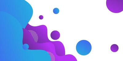 Abstract 3D wave fluid fluid art background design with white blue and purple color combination background. Eps10 vector