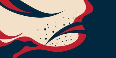 brown abstract background, black dot pattern, combination of sharp lines and colorful waves, eps 10 vector