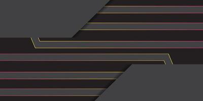 Abstract modern design on black background with bright colorful line elements illustration. eps 10 vector