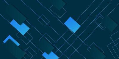 blue rectangle gradient geometric shapes on dark background. eps 10 vector