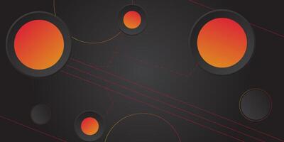 Abstract geometric gray background with simple circle curves overlapping colorful lines. Trendy colorful 3D design. Eps10 vector
