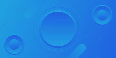 Abstract bright blue geometric circle pattern illustration background and circle lines. 3D view and simple pattern. Eps10 vector
