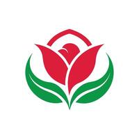 Red Rose Design icon Illustration vector