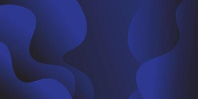 Paper cut dark blue abstract background with liquid black gradient colors in the background. Geometric wavy shape pattern. vector