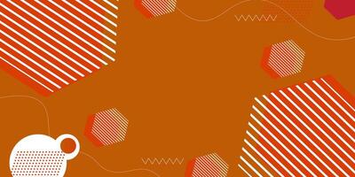 Orange background with abstract dark orange hexagon decoration. illustration for modern presentation background, brochure design. eps 10 vector