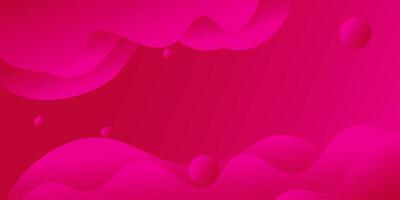 liquid abstract background modern pink gradient colors and fluid shapes composition vector