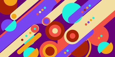 Modern colorful abstract background, a combination of purple and red with circle and square patterns so it looks nice and cool, eps 10. vector