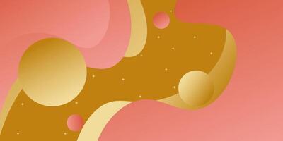 Minimal geometric brown and pink colors with wave pattern background. Simple and cool design to display posters. Eps10 vector