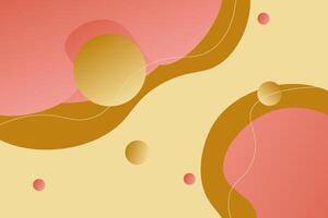 Minimal geometric brown and pink colors with wave pattern background. Simple and cool design to display posters. Eps10 vector