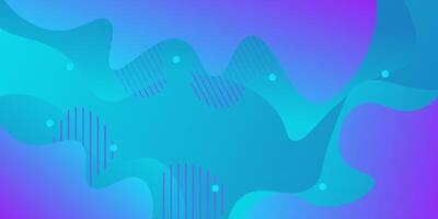 Dynamic blue textured background fluid design in 3D style with purple and blue waves. Eps10 vector