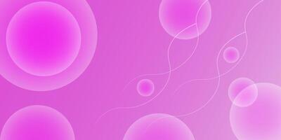 Modern bright pink gradient background. with bubble pattern and wave lines Abstract template and modern stylish texture. eps 10 vector