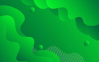 modern green gradient color liquid abstract background and fluid shape composition vector
