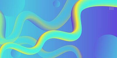 Abstract background of liquid color long circles. vector