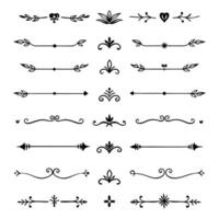 Set of decorative elements vector