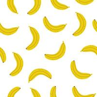 Bananas Seamless Pattern white vector