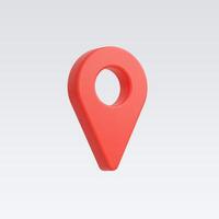 3d Realistic Location map pin gps pointer markers vector