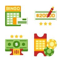 Clean and Functional Gambling Icon Set vector