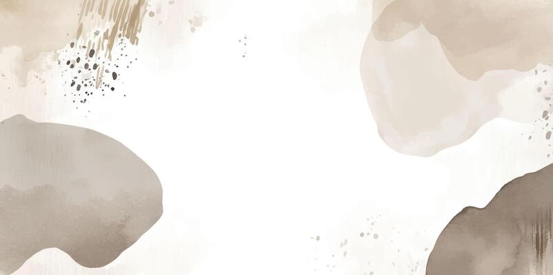 Abstract horizontal watercolor nordic style background. Hand drawn splattered ink texture brush stroked painting pastel color watercolour