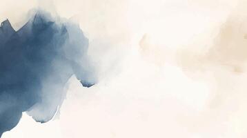 watercolor background with abstract brushed brown texture in horizontal orientation. Hand drawn texture. Brush stroked painting pastel color texture vector
