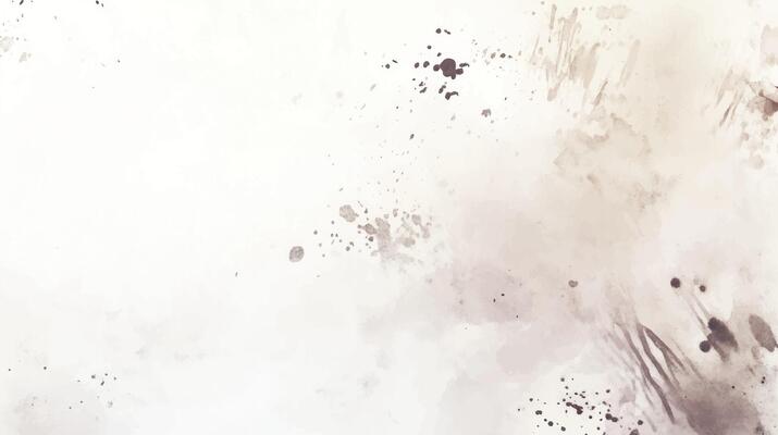 Abstract horizontal splattered ink watercolor background decorated with Brush stroked brown painting pastel color watercolour