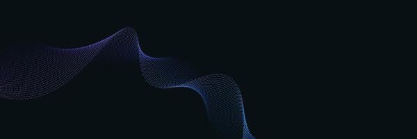 Captivating Particle Flowing Wave Design in Deep and Vibrant Tones, Ideal for Sophisticated Tech Backgrounds and Dynamic Digital Art, Perfect for Enhancing Modern Websites and Futuristic design vector