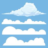 Creative Cloud Shapes Collection of Unique and Artistic Cloud Forms vector