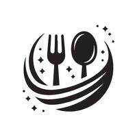 Minimalist Cutlery Spoon and Fork Edition vector