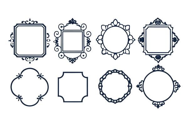 Set of vintage frames