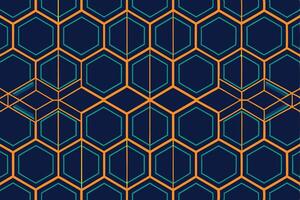 A blue and orange geometric pattern vector
