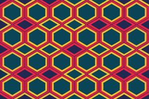 A colorful geometric pattern with red, yellow and blue squares vector