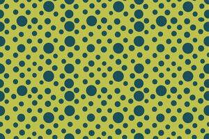 A green and blue polka dot pattern vector