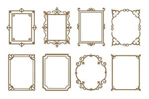 Set of decorative frames for your design vector