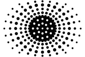 A black and white image of a circular pattern vector