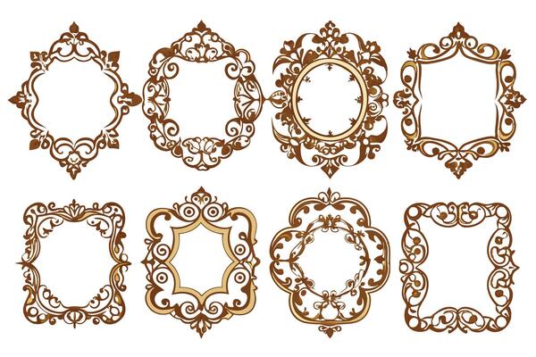 Ornate frames set