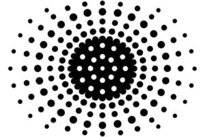 A black and white image of a circular pattern vector
