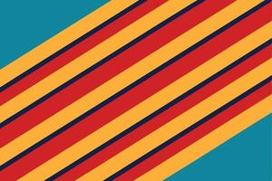 A striped background with red, yellow and blue stripes vector