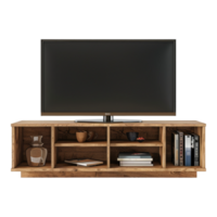 Modern TV stand Isolated in transparent background. on transparent background png