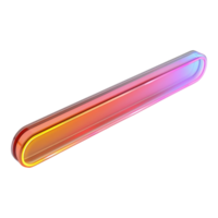 Vibrant minimal search bar design isolated on transparent background png