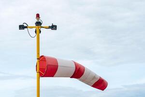 windsock, meteorological, instrument that used as an indicator of wind speed and direction photo