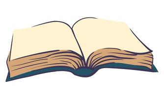 Open book of magic spells. Velminsky grimoire with spells. Wizard's diary, ancient volume with charms and esoteric knowledge. cartoon illustration. vector