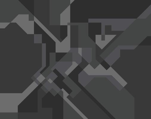 Black geometric monochrome background with diagonal lines pattern. Abstract futuristic hi-tech style, dark texture. Technology design template