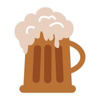 Wild West. Beer white background, isolate vector