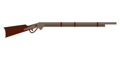 Wild West. Gun white background, isolate vector