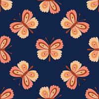 Seamless pattern with butterflies. Design for fabric, textiles, wallpaper, packaging vector