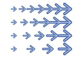 Blue arrow pointer turn right illustration for design elements. vector