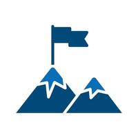 Target Peak icon line illustration vector