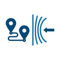 Resilience Route icon line illustration vector