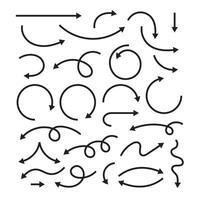 Hand Drawn Set of Arrow Elements vector