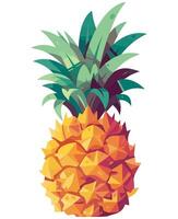 A pineapple icon on a white background vector
