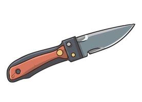 agudo acero espada con encargarse de vector